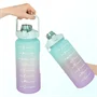 Havita 3in1 motivációs kulacs szett 2L/900ML/300 ML - Kék-sárga