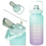 Havita 3in1 motivációs kulacs szett 2L/900ML/300 ML - Kék-sárga
