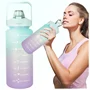 Havita 3in1 motivációs kulacs szett 2L/900ML/300 ML - Kék-sárga