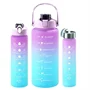 Havita 3in1 motivációs kulacs szett 2L/900ML/300 ML - Kék-sárga