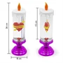 Elemről és USB-ről működtethető gyertya alakú RGB LED hangulatvilágítás