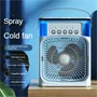 Hordozható léghűtő ventilátor és párásító