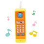 Zenélő, retro mobiltelefon alakú elemes játék babáknak gombokkal és hanghatásokkal