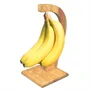 2in1 banán érlelő és frissen tartó kampó bambuszból és fémből - 28,5x16x16 cm