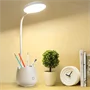 SS-530 3in1 asztali LED lámpa, tolltartó és hangszóró - USB-ről tölthető multifunkciós, hajlítható lámpa tanuláshoz, munkához