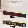 Digitális LED ébresztőóra ritmusra villogó LED sorral