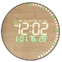 LED bambusz falióra távirányítóval (DS-5823L)