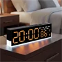 Többfunkciós LED digitális ébresztőóra hangulatvilágítással