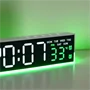 Többfunkciós LED digitális ébresztőóra hangulatvilágítással