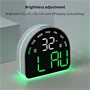 Félköríves LED digitális ébresztőóra
