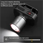 T-5831 cseppálló zoom-os fejlámpa USB-C töltéssel és 3 fokozattal