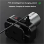 T-5831 cseppálló zoom-os fejlámpa USB-C töltéssel és 3 fokozattal