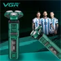 VGR V-343 Három forgófejes vízálló borotva